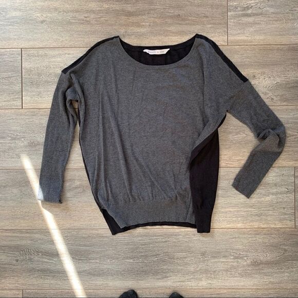 Athleta Black and Grey Two-Tone Sweater - Picture 3 of 10